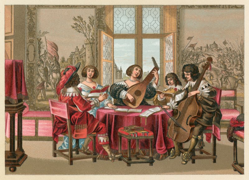 Europa XVII wiek kostium autorstwa French School