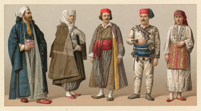 Europos Turkijos kostiumas autorstwa French School
