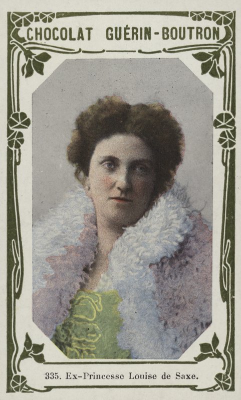 Była księżniczka Luiza Saksonii (kolorowe zdjęcie) autorstwa French School