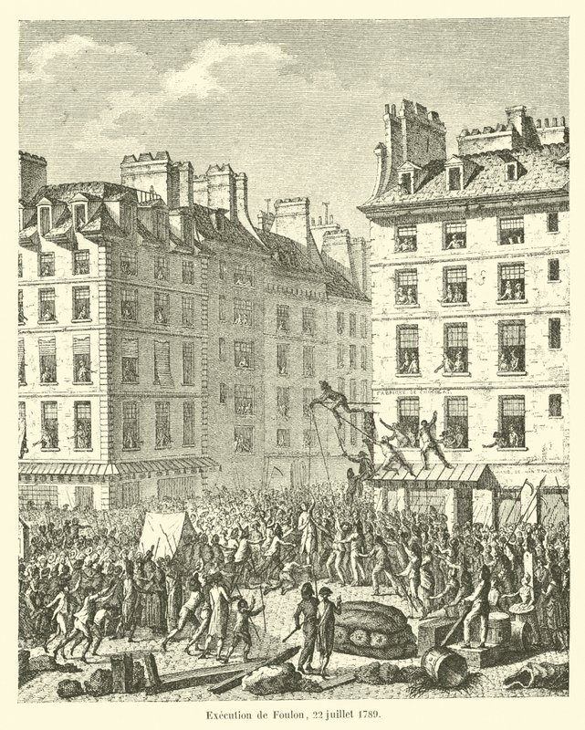 Egzekucja Foulona, ​​22 lipca 1789 autorstwa French School
