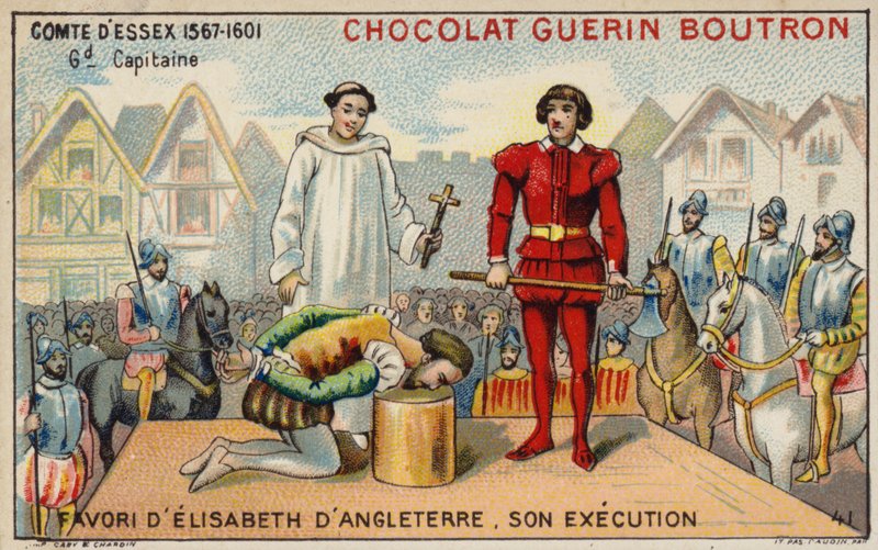 Egzekucja hrabiego Essex (chromolitho) autorstwa French School