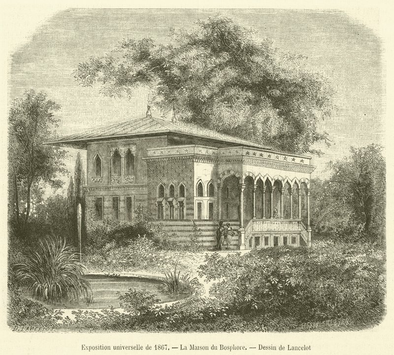 Wystawa Powszechna z 1867 r., La Maison du Bosphore (grafika) autorstwa French School