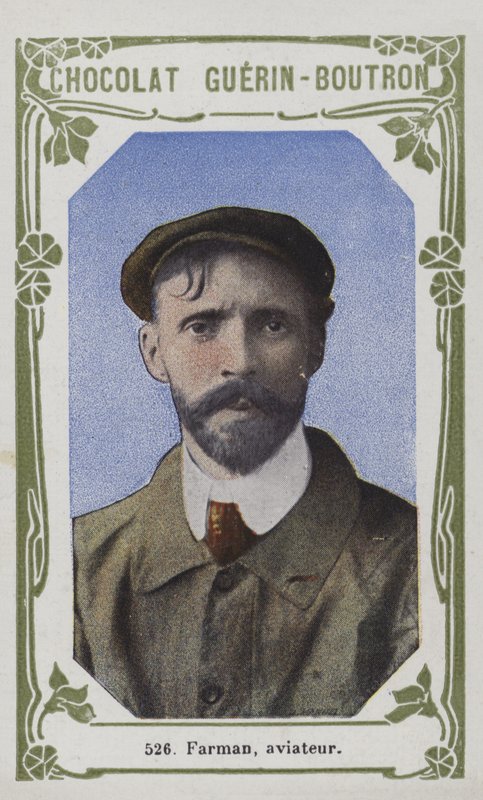 Farman, lotnik (zdjęcie kolorowe) autorstwa French School