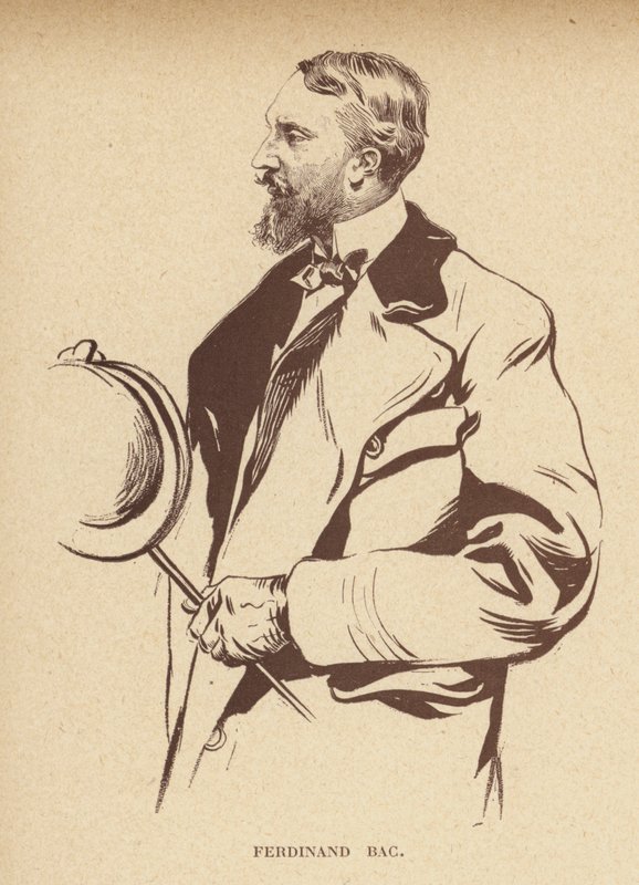 Ferdinand Bac, francuski rysownik (litografia) autorstwa French School