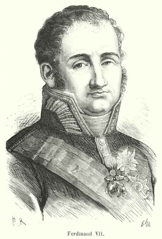 Ferdynand VII (grawerowanie) autorstwa French School