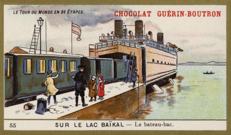 Prom na Bajkale (chromolitho) autorstwa French School