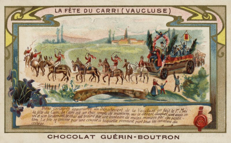 Festiwal Carri, Vaucluse, Francja (chromolitho) autorstwa French School