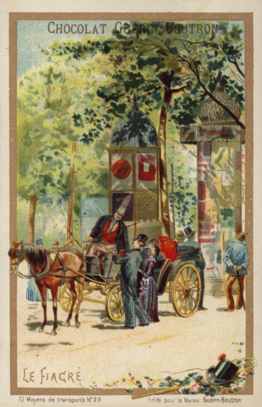Fiakr (chromolitho) autorstwa French School