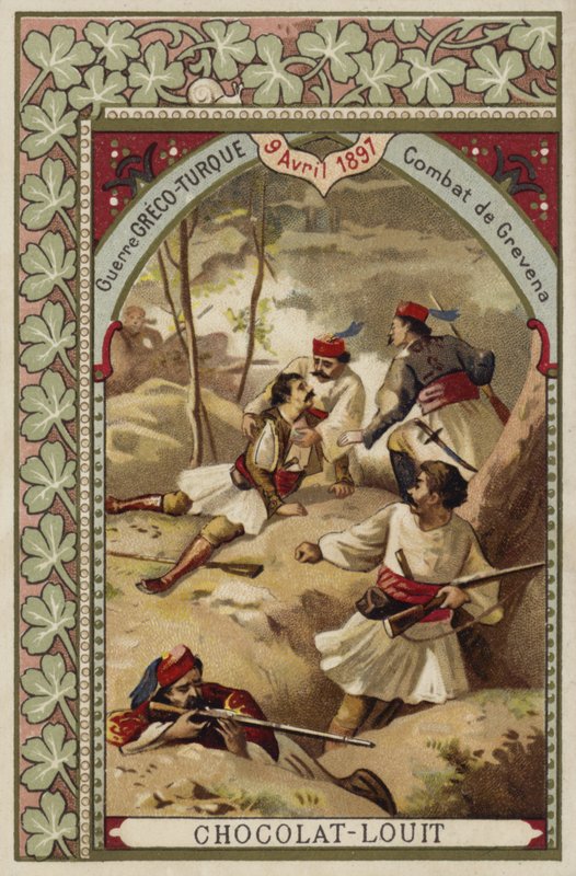 Walka w Grevena, wojna grecko-turecka, 9 kwietnia 1897 autorstwa French School