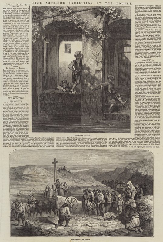 Sztuki piękne, wystawa w Luwrze (grafika) autorstwa French School