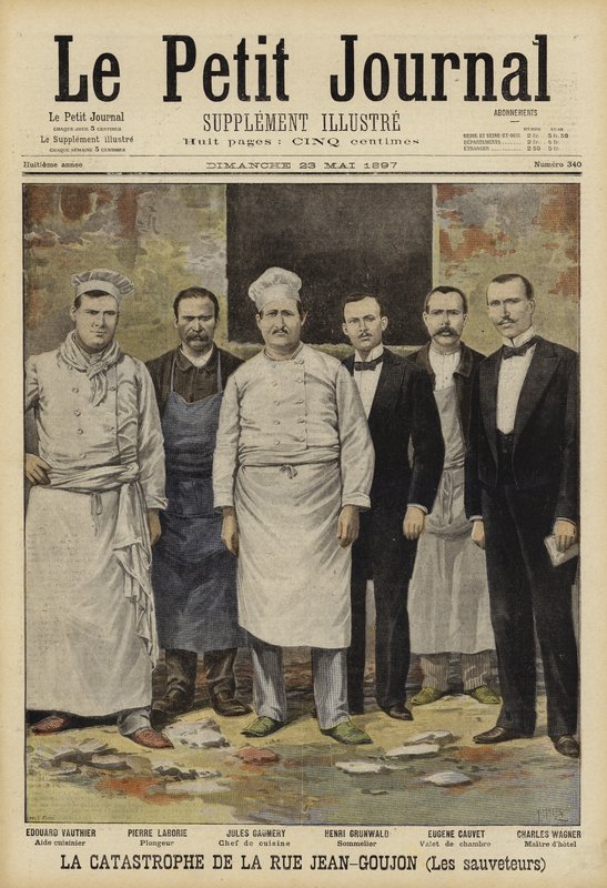 Pożar na Bazar de la Charite, Paryż, 1897 autorstwa French School