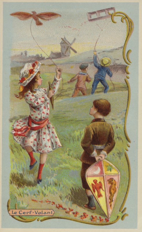Latawce (chromolitho) autorstwa French School
