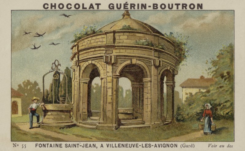 Fontanna Saint-Jean, w Villeneuve-les-Avignon, Gard autorstwa French School
