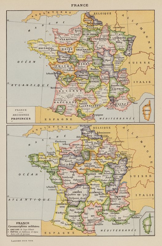 Francja (druk kolorowy) autorstwa French School