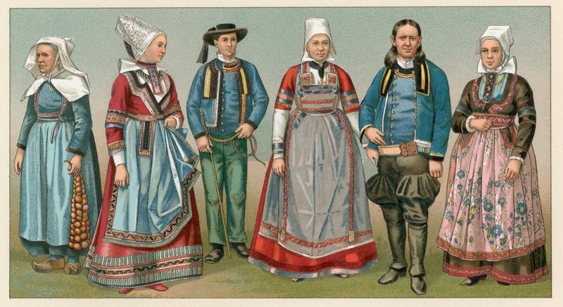Kostium Francja autorstwa French School