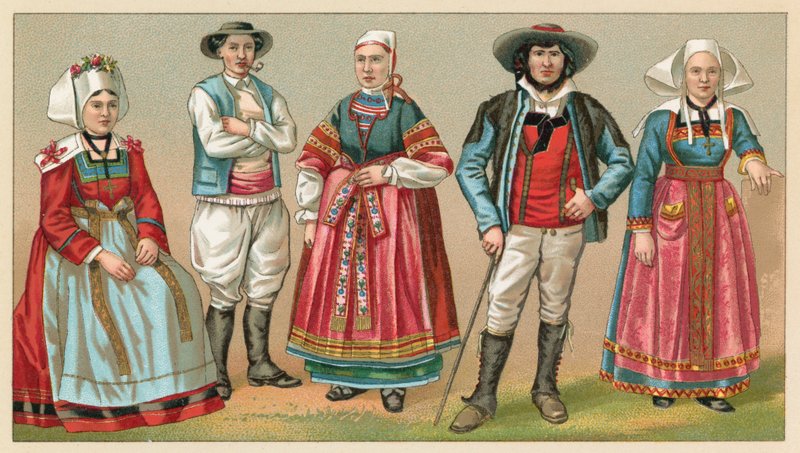 Francja kostium autorstwa French School