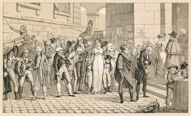 Kostium Francja XIX wiek autorstwa French School