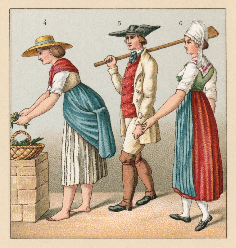 Kostium Francja XIX wiek autorstwa French School