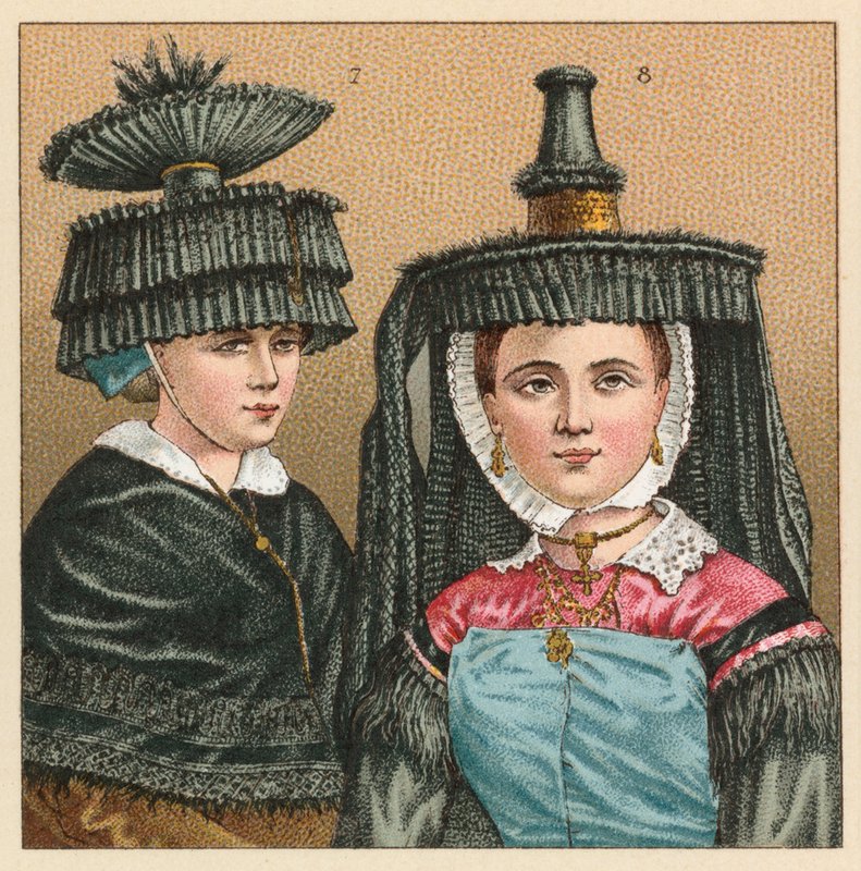 Kostium Francja XIX wiek autorstwa French School