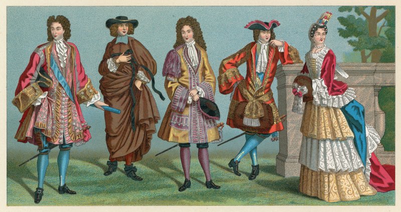 Kostium Francja XVII-XVIII wiek autorstwa French School