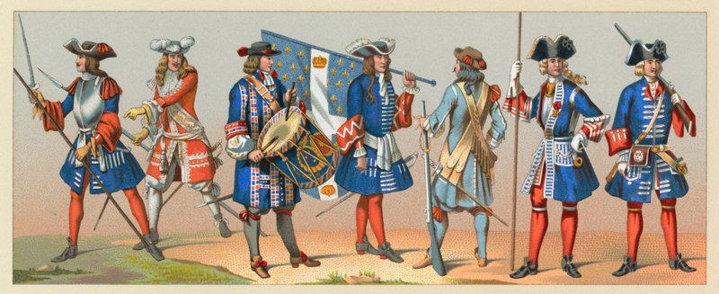 Kostium Francja XVII-XVIII wiek autorstwa French School