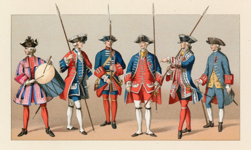 Francja XVIII w. Kostium autorstwa French School