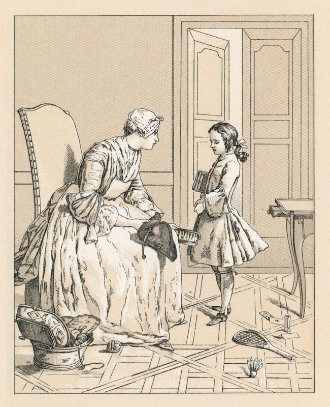 Francja XVIII wiek kostium autorstwa French School