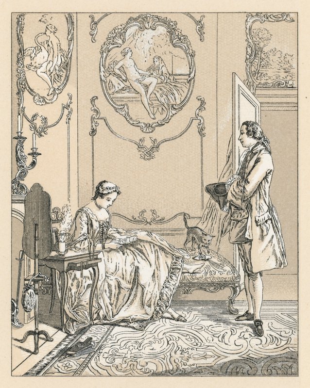 Francja XVIII wiek kostium autorstwa French School