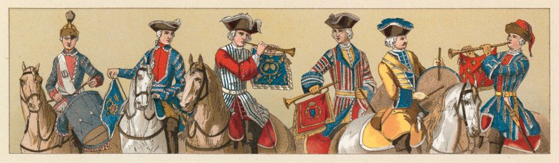 Francja XVIII wiek kostium autorstwa French School