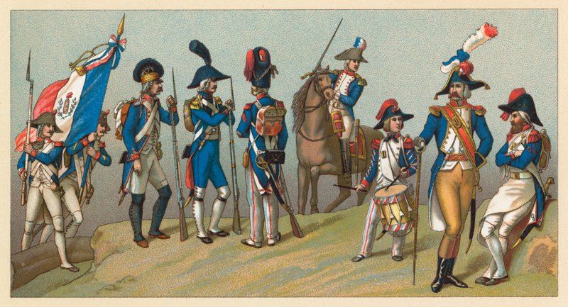 Francja XVIII wiek kostium autorstwa French School