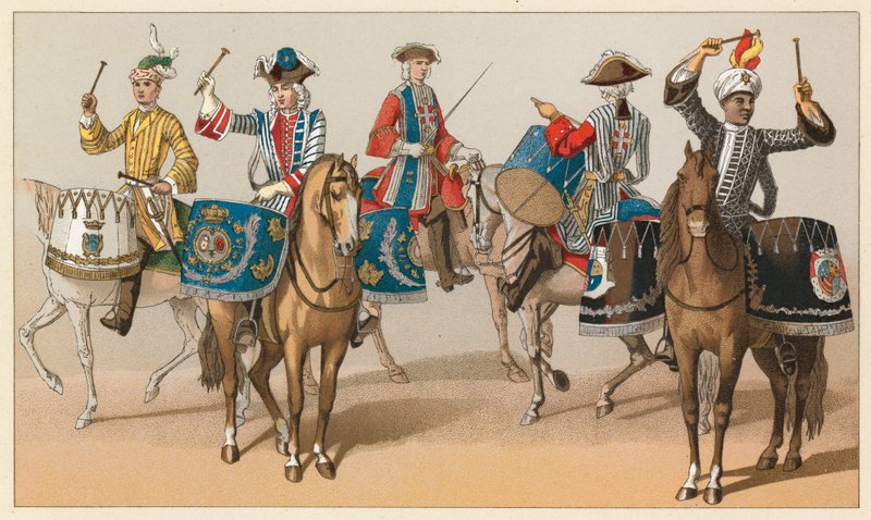 Francja XVIII wiek kostium autorstwa French School
