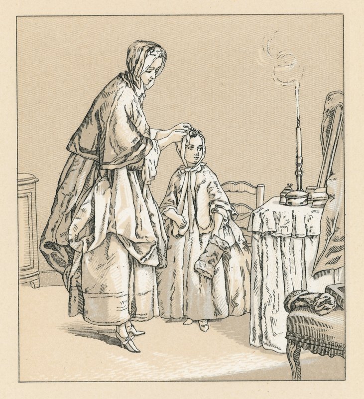Francja XVIII wiek kostium autorstwa French School