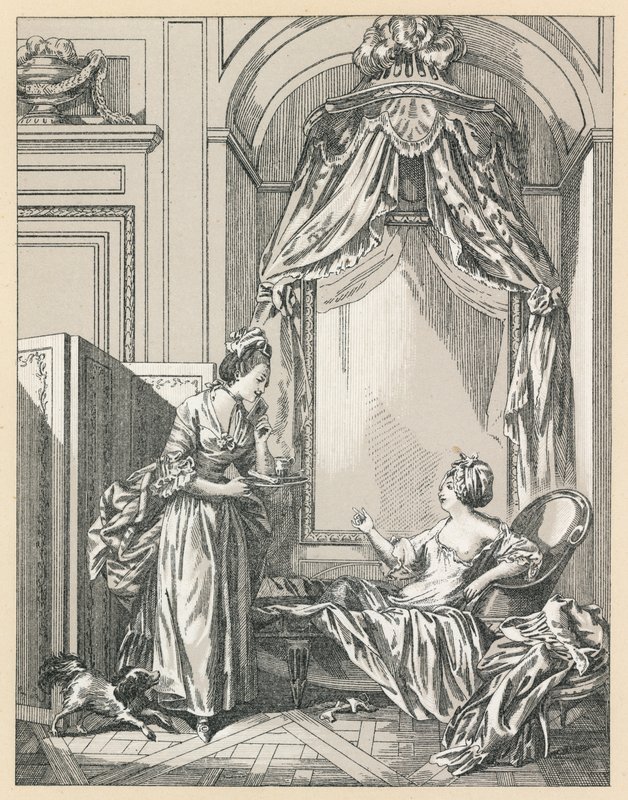 Francja XVIII wiek kostium autorstwa French School