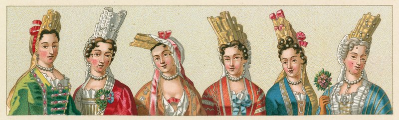 Francja XVII w. Kostium autorstwa French School