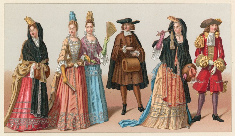 Kostium Francja XVII wiek autorstwa French School