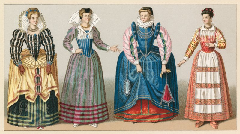 Kostium Francja XVI wiek autorstwa French School