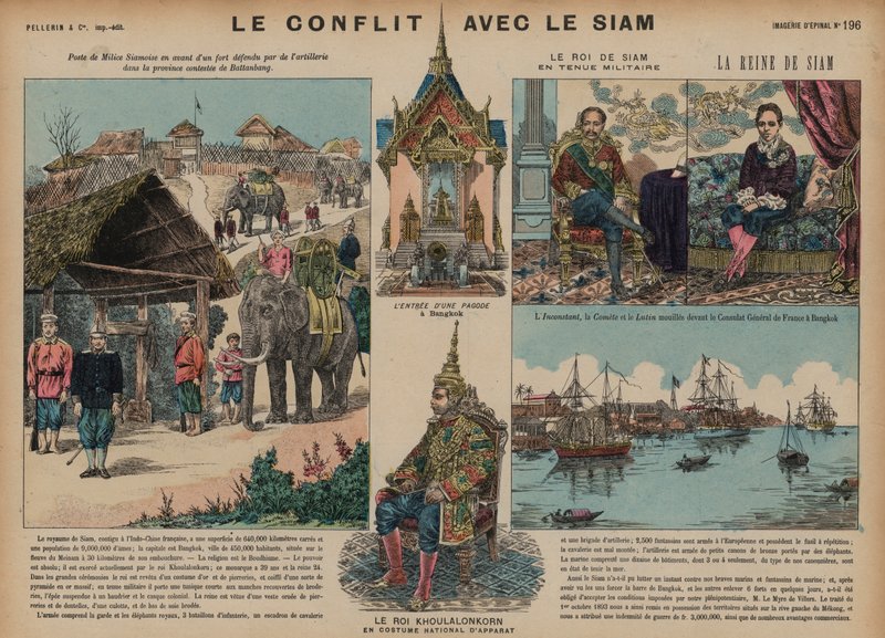 Wojna francusko-syjamska, 1893 autorstwa French School