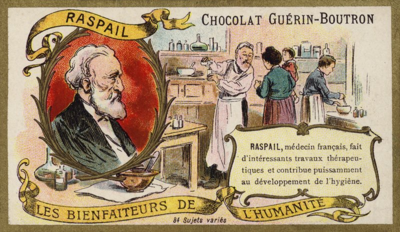 Francois-Vincent Raspail , francuski lekarz (chromolitho) autorstwa French School