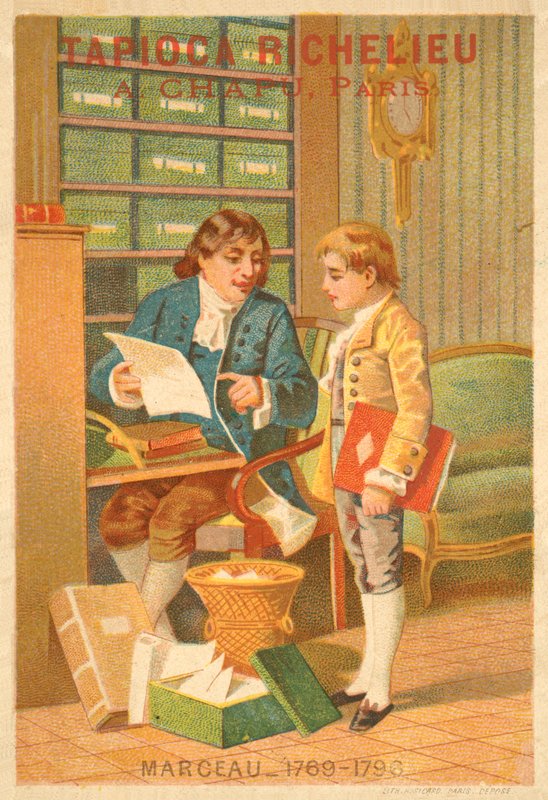Francois Severin Marceau-Desgraviers, francuski generał (chromolitho) autorstwa French School