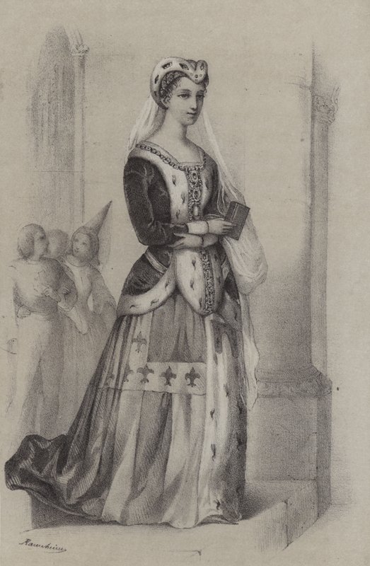 Francoise De Bretagne, księżna Bretanii (grafika) autorstwa French School