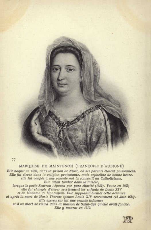 Franciszka d Aubigne autorstwa French School