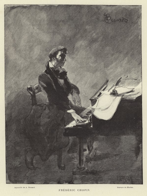 Fryderyk Chopin, polski pianista i kompozytor autorstwa French School