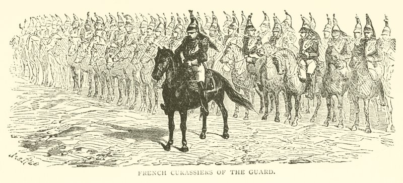 Francuskie Curassiers gwardii (rycina) autorstwa French School
