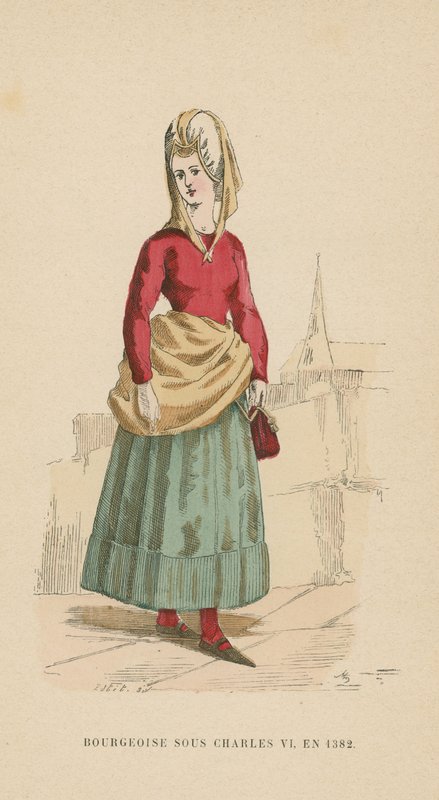 Francuska burżuazyjna kobieta za panowania Karola VI, 1382 autorstwa French School