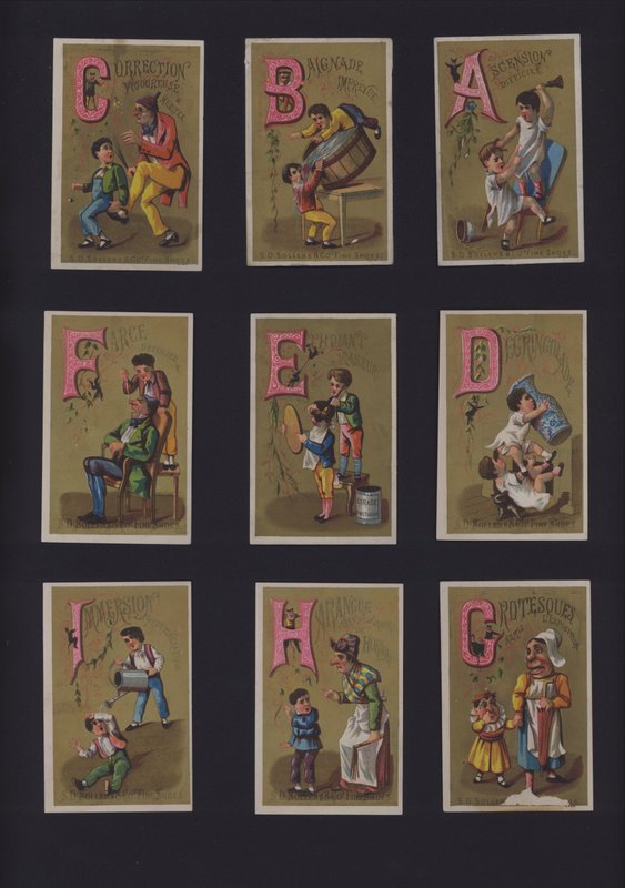 Francuski alfabet komiksowy (kolor lito) autorstwa French School