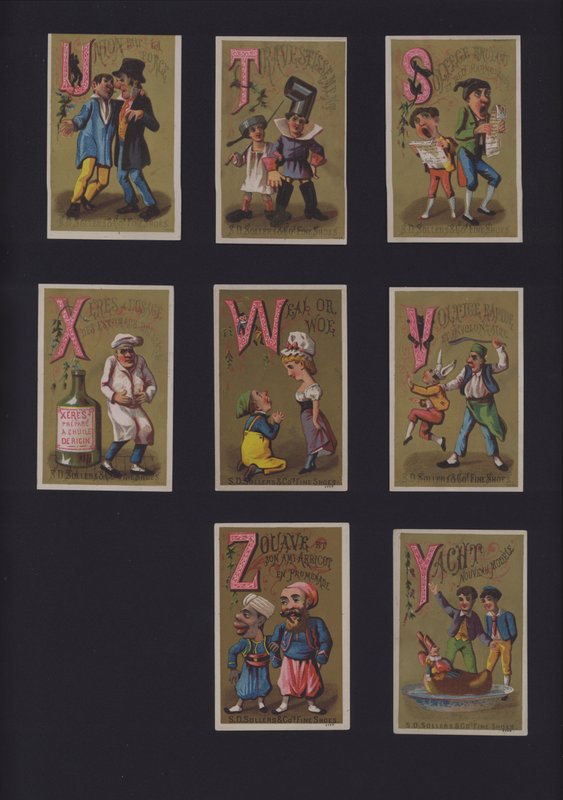 Francuski alfabet komiksowy (kolor lito) autorstwa French School
