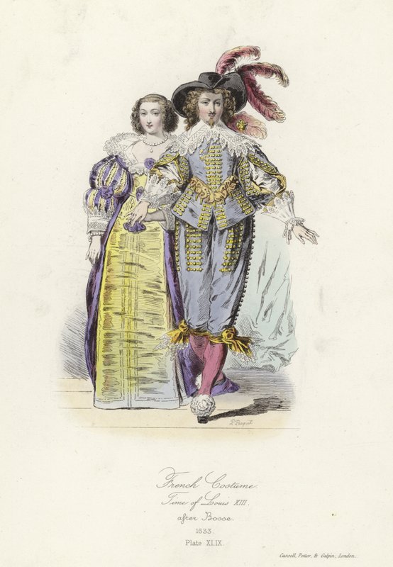 Strój francuski z czasów Ludwika XIII autorstwa French School
