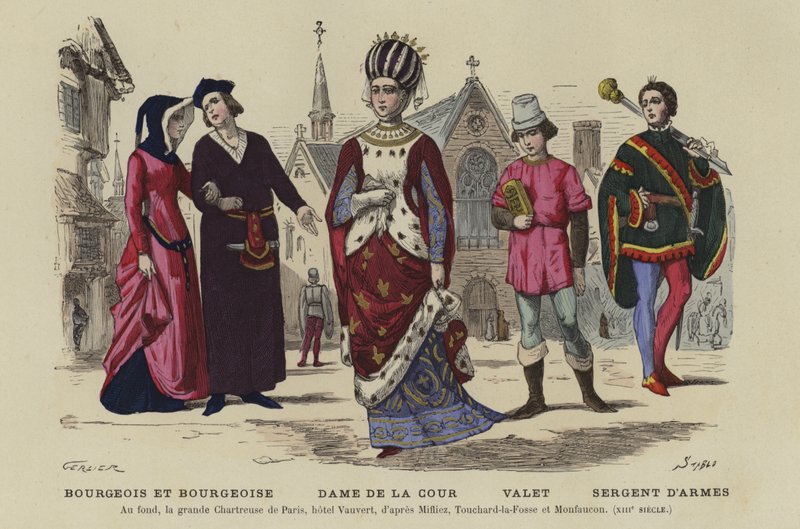 Stroje francuskie z XIII wieku autorstwa French School