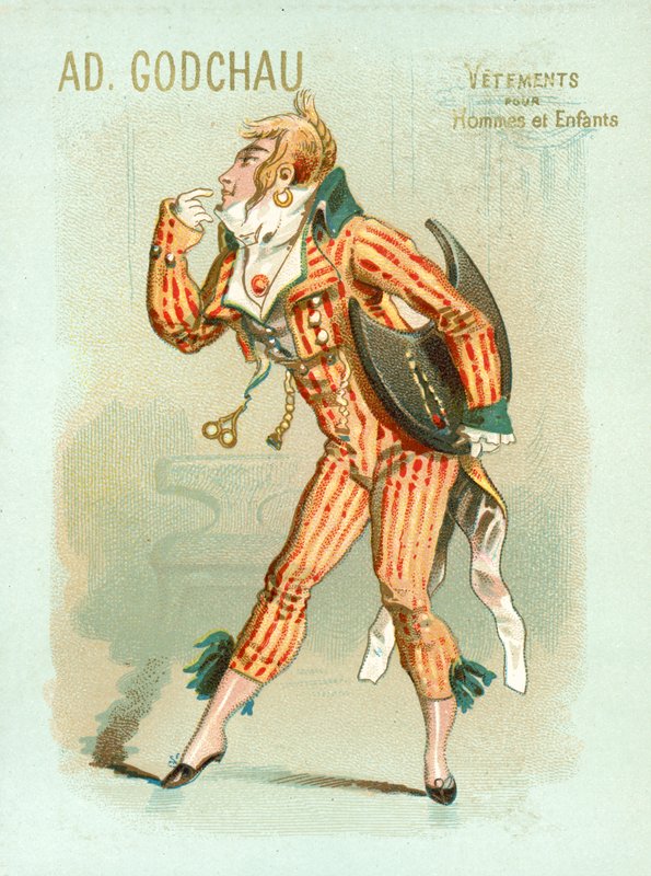 Francuski dandys (chromolitho) autorstwa French School