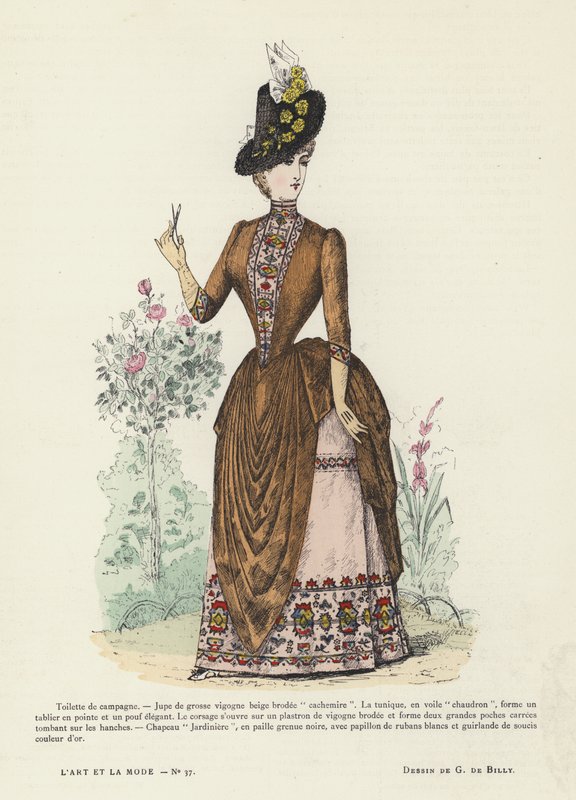 Francuski talerz mody, 1885-86 autorstwa French School